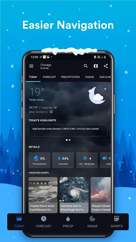 1Weather Mod 7.5.3 APK for Android Screenshot 2