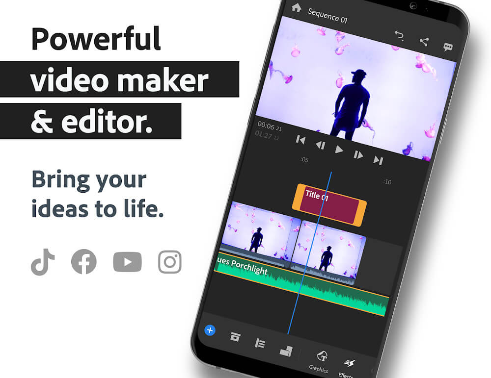 Adobe Premiere Rush Mod 2.5.0.2127 APK for Android Screenshot 1