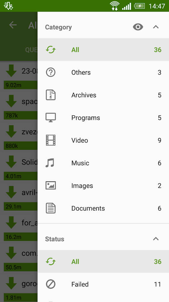 Advanced Download Manager Mod 14.0.29 APK feature