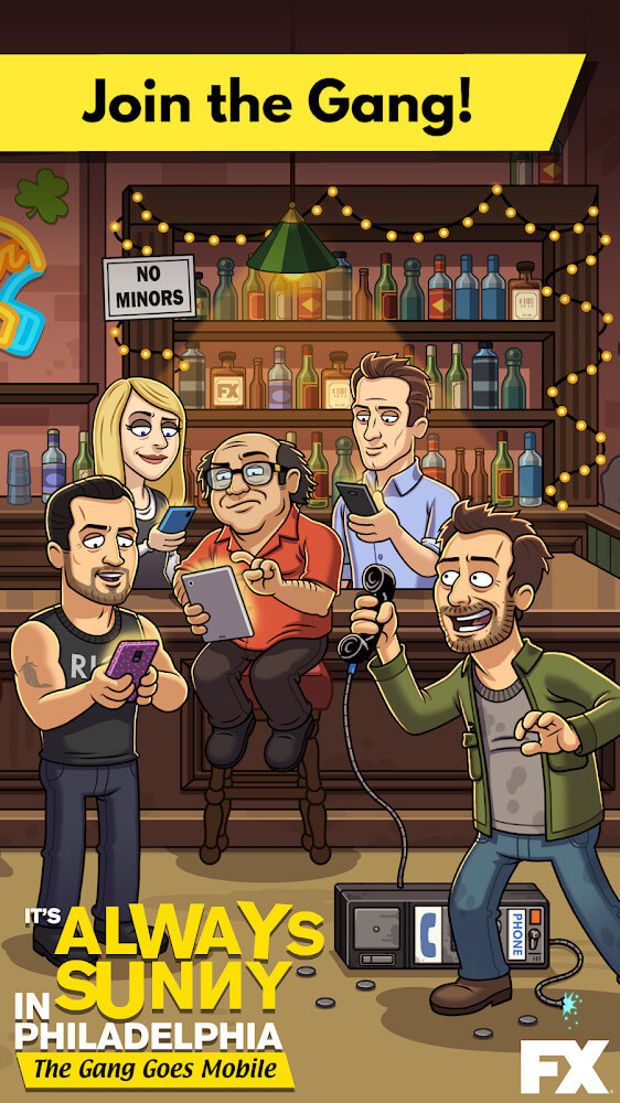 Always Sunny: Gang Goes Mobile Mod 1.4.16 APK feature