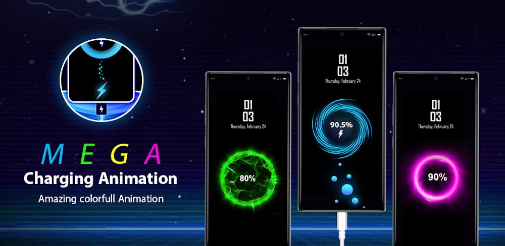 Battery Charging Animation Mod 1.4.9 APK for Android Screenshot 1