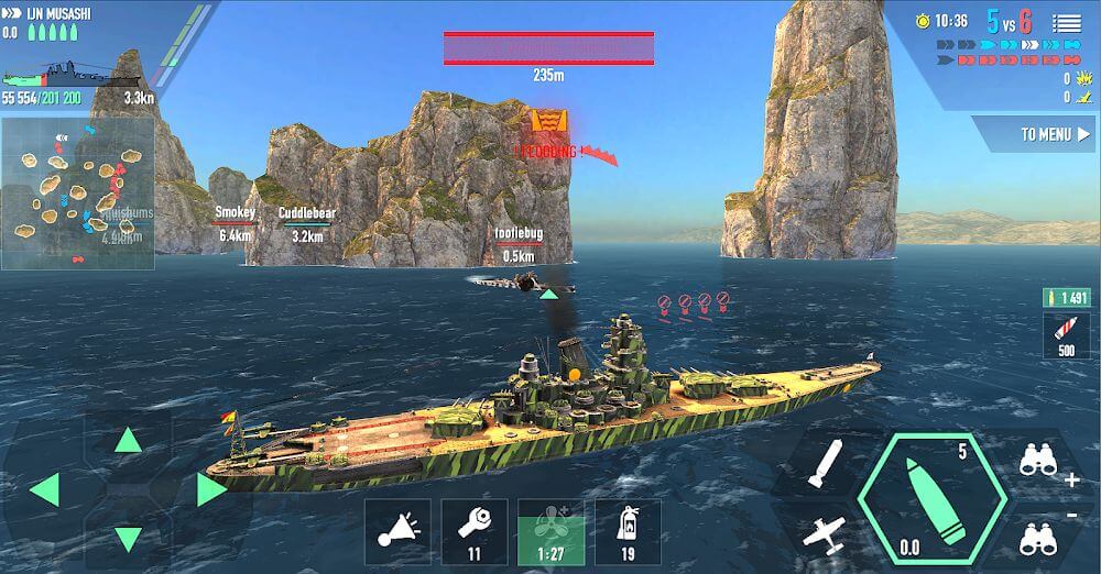 Battle of Warships: Naval Blitz Mod 1.72.22 APK feature