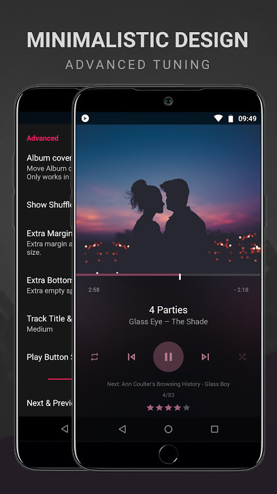 BlackPlayer EX Music Player Mod 20.62 build 407 APK feature