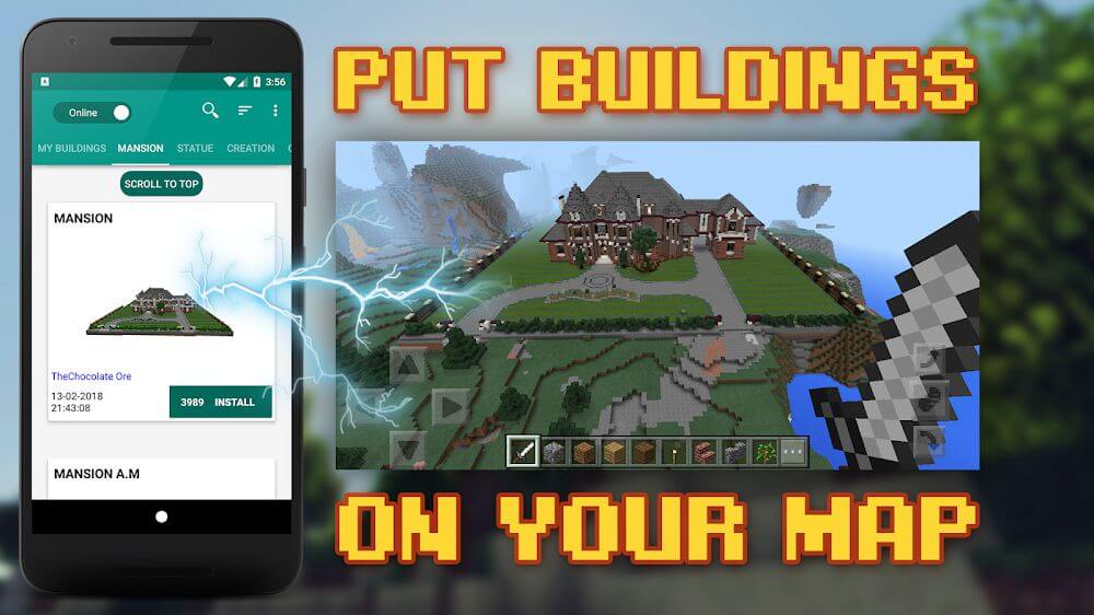 Buildings for Minecraft Mod 11.9 APK feature