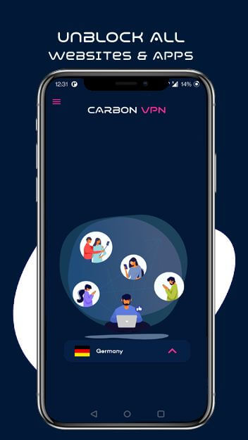 Carbon VPN Pro Premium Mod 5.17 APK for Android Screenshot 1