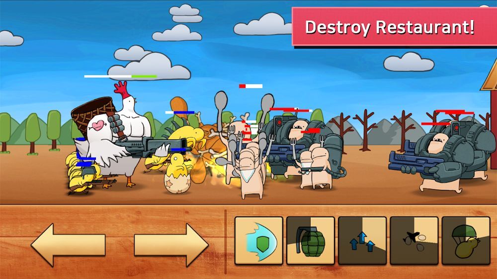 Chicken VS Man Mod 1.040 APK for Android Screenshot 1