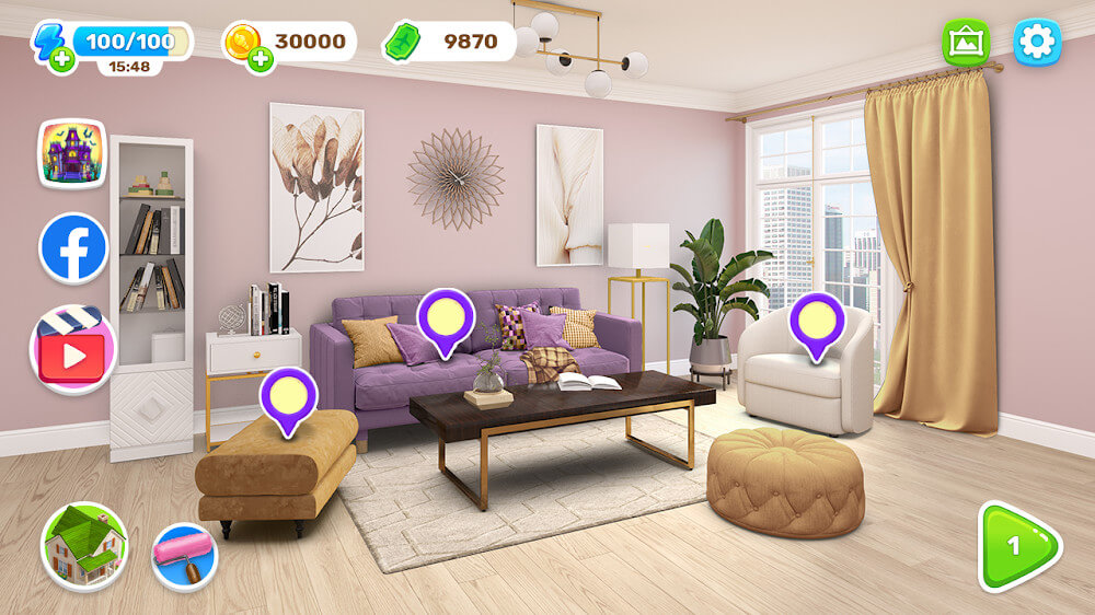 Color House – Redecor Makeover 1.28 APK feature