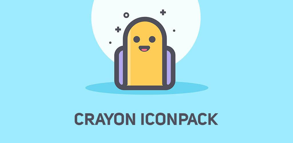 Crayon Icon Pack 5.1 APK feature
