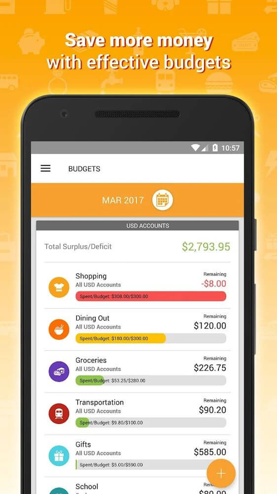 Expense IQ Money Manager Mod 2.3.2 build 143 APK for Android Screenshot 1