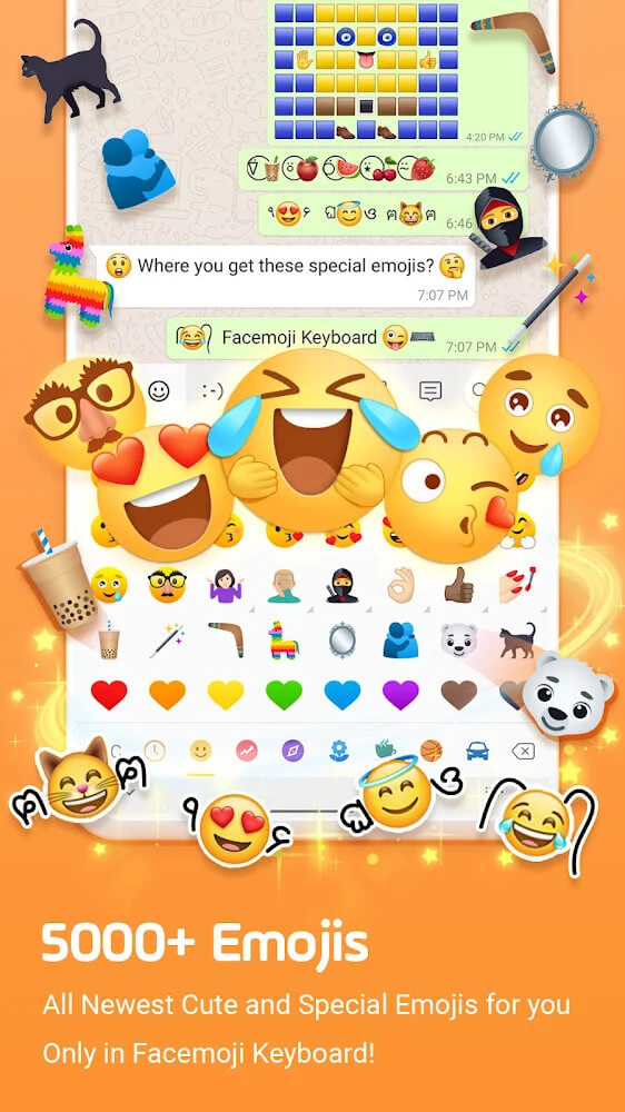 Facemoji Emoji Keyboard Mod 3.3.2.2 APK feature