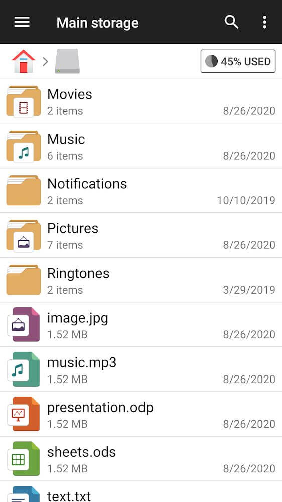 File Manager 3.3.1 APK feature