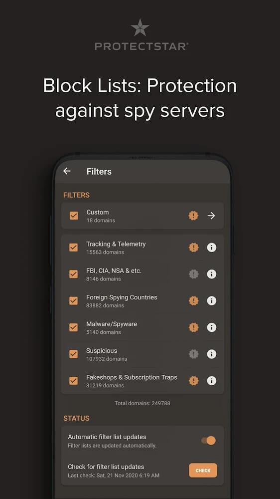 Firewall No Root Mod 2.3.10 APK for Android Screenshot 1