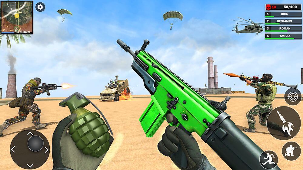 Fps Shooting Attack: Gun Games Mod 1.18 APK feature