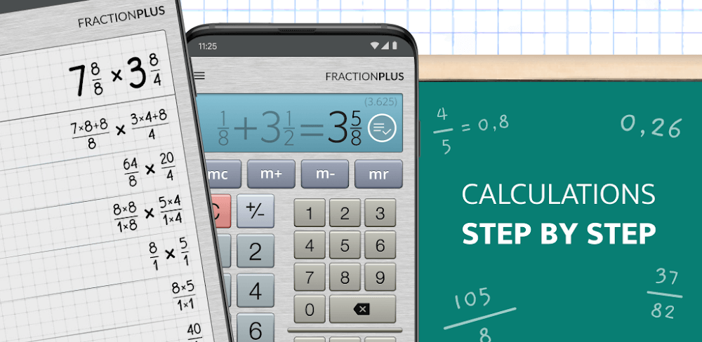 Fraction Calculator Plus Mod 5.7.5 APK feature