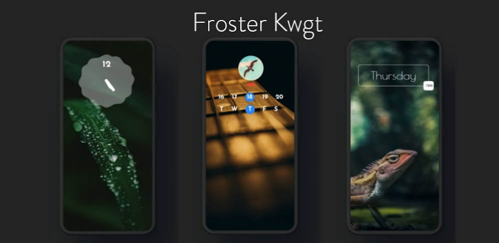 Froster KWGT Mod 10.5.6 APK feature
