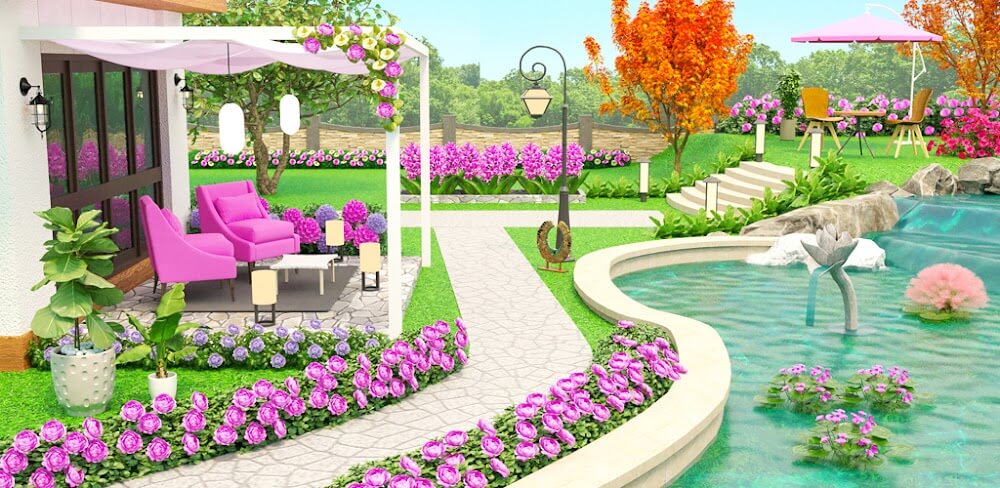 Garden Makeover: Home Design Mod 1.6.2 APK feature