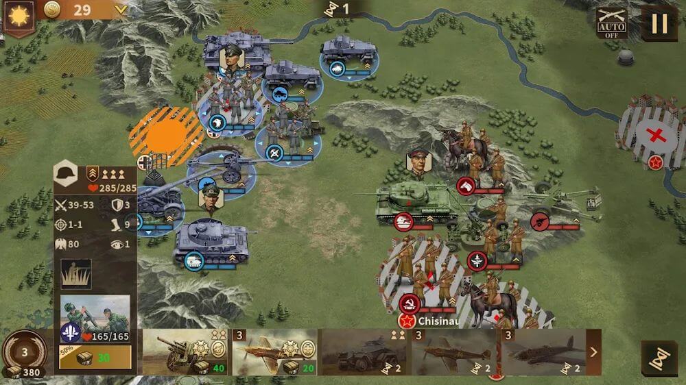 Glory of Generals 3 – WW2 SLG Mod 1.7.4 APK feature