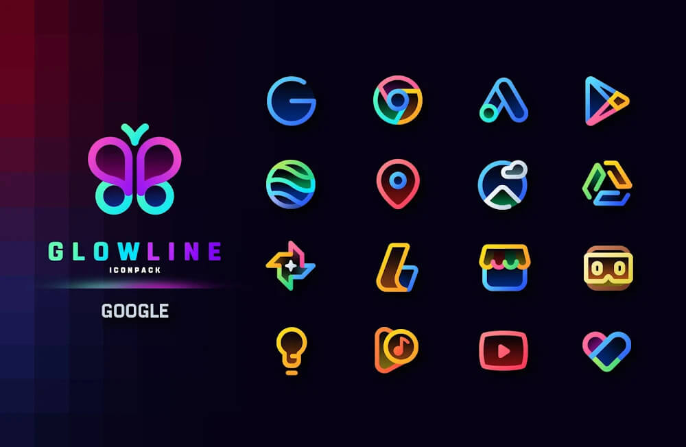 GlowLine Icon Pack 3.2 APK feature