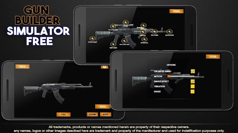 Gun Builder Simulator Mod 3.8.5 APK feature