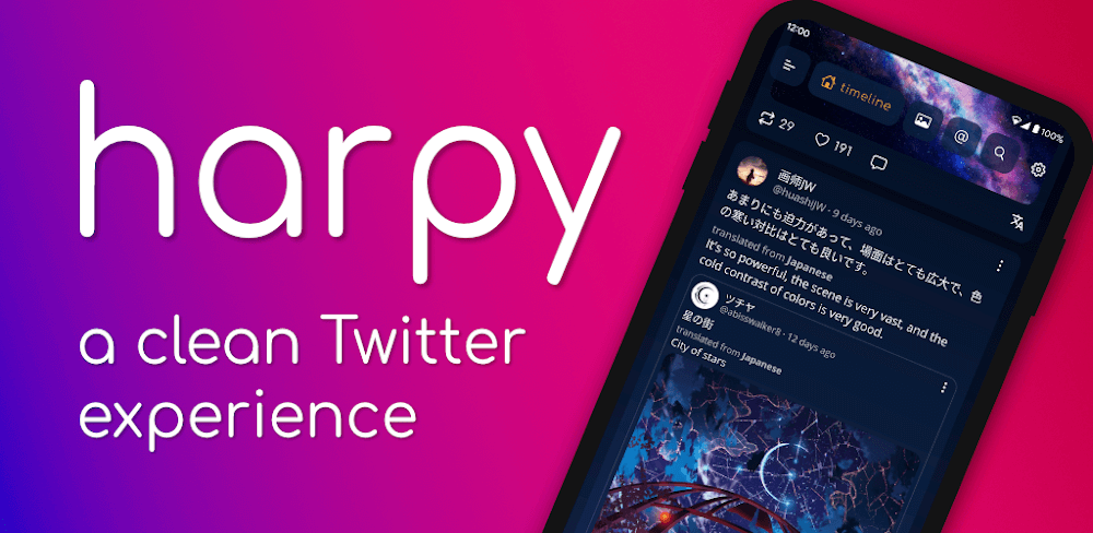 Harpy Pro for Twitter 0.10.1 APK feature