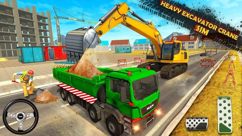 Heavy Excavator Simulator Game Mod 7.7 APK for Android Screenshot 1