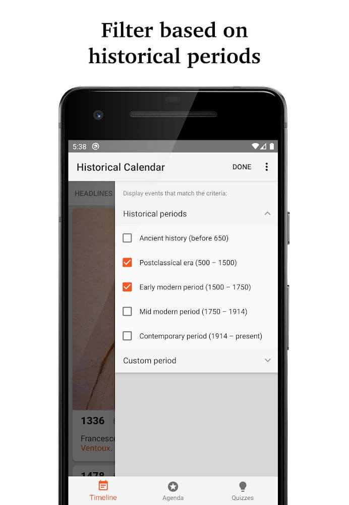 Historical Calendar Mod 6.0.6 APK for Android Screenshot 1