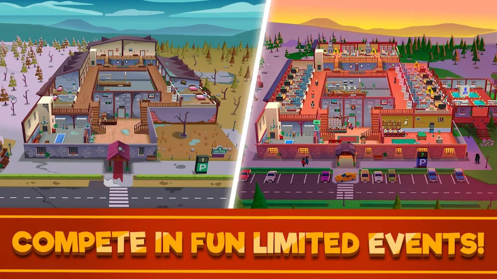 Hotel Empire Tycoon Mod 3.21 APK feature