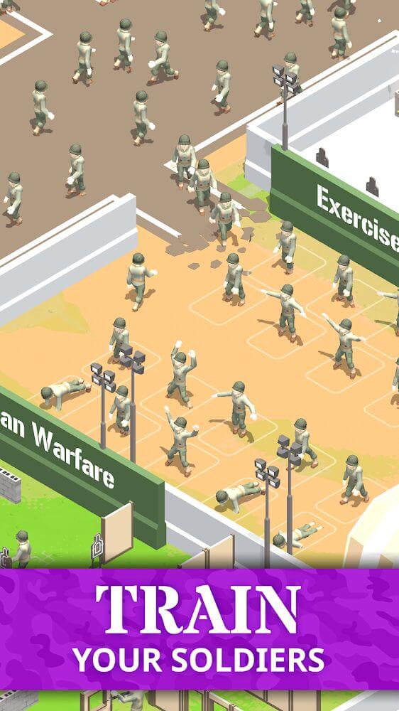 Idle Army Base 3.3.0 APK feature
