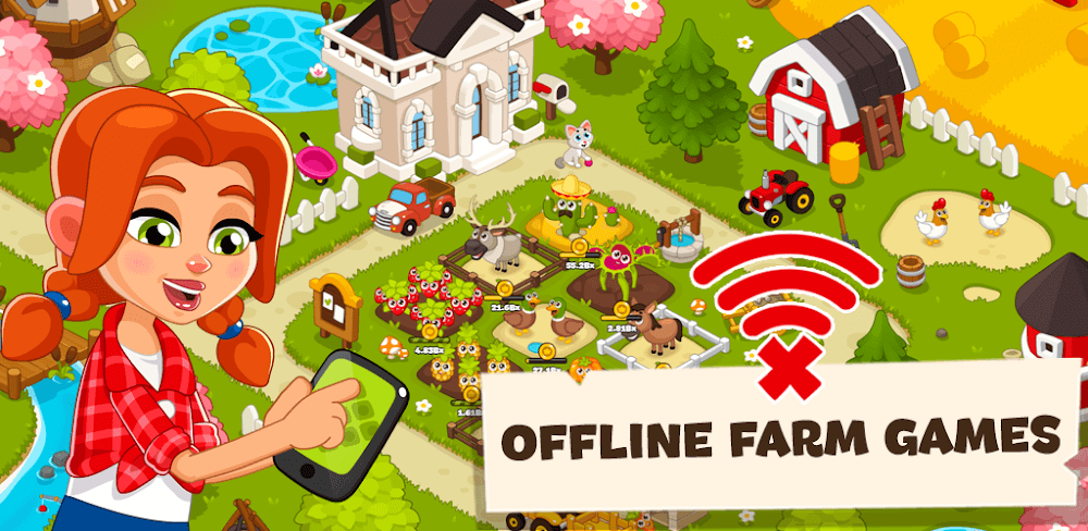 Idle Farm Game Offline Clicker Mod 2.0.7 APK feature