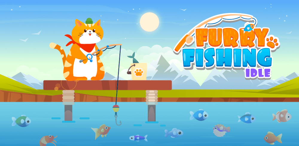 Idle Furry Fishing! Mod 1.032 APK for Android Screenshot 1