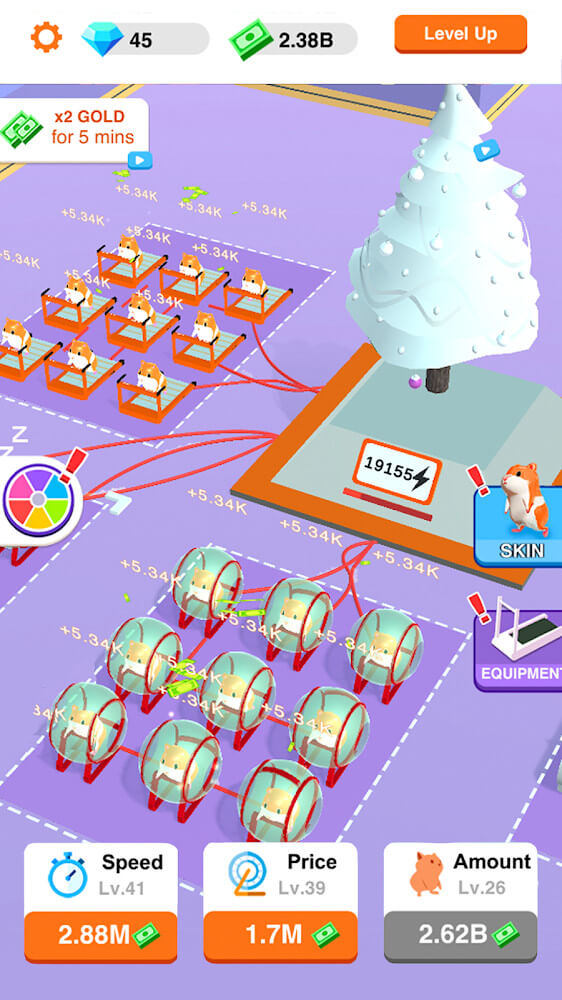 Idle Hamster Energy 1.2.1 APK feature