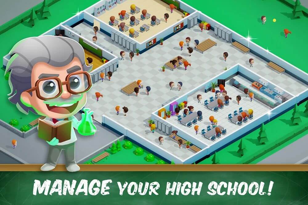 Idle High School Tycoon Mod 1.12.1 APK for Android Screenshot 1