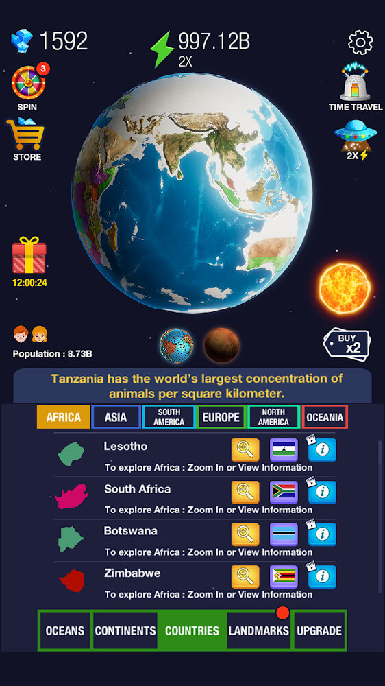 Idle World Mod 5.7 APK for Android Screenshot 1
