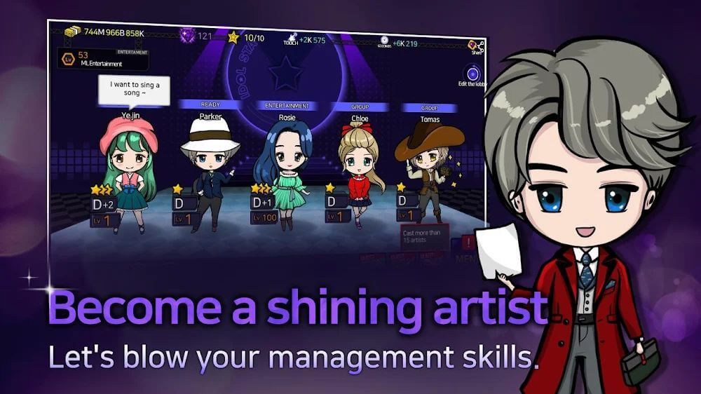 Idol Stage 1.0.55 APK feature