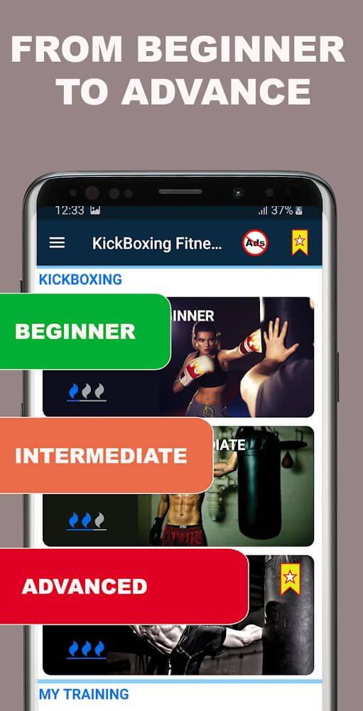 Kickboxing Fitness Trainer Mod 3.32 APK feature
