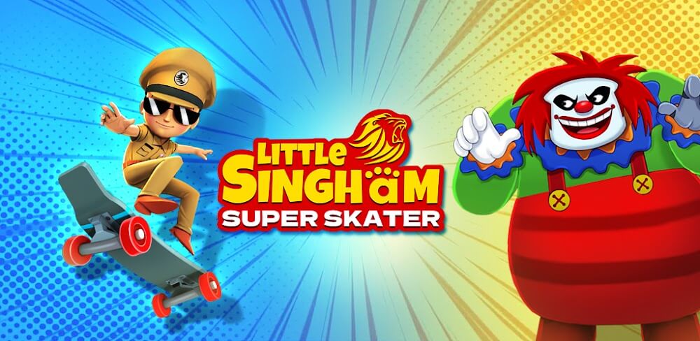 Little Singham Super Skater Mod 1.0.318 APK for Android Screenshot 1