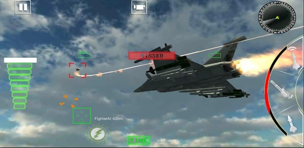 Military Jet Fighter Air Strike 2.5 APK feature