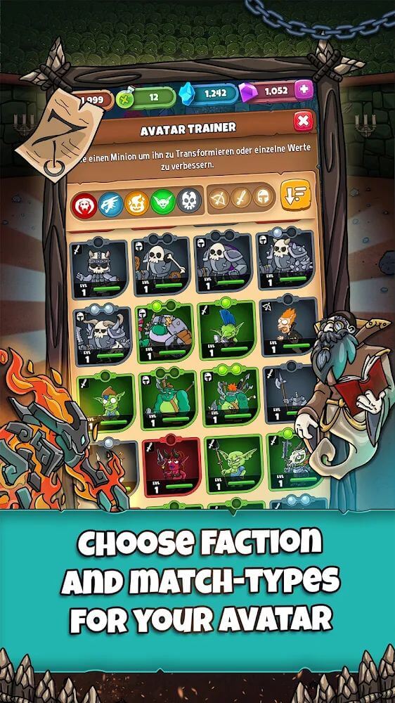 Minion Fighters: Epic Monsters Mod 1.11.3 APK feature