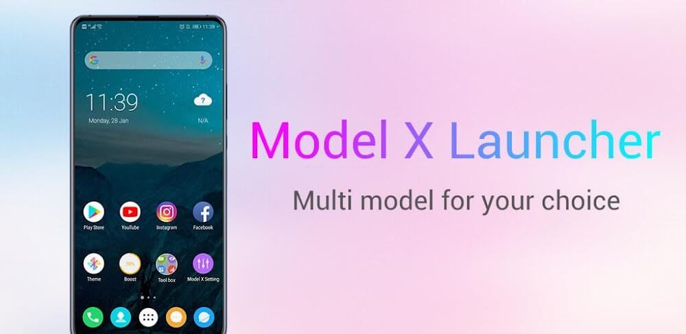 Model X Launcher Mod 9.2 APK feature
