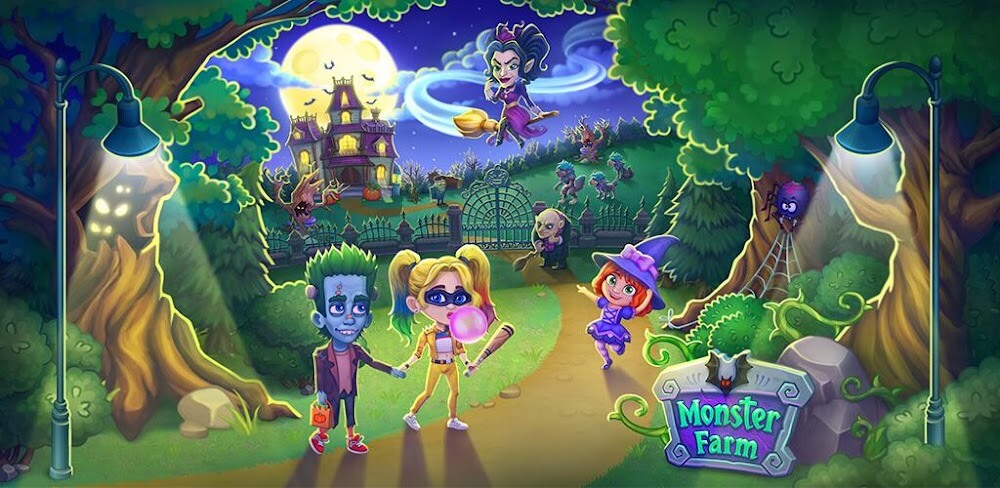 Monster Farm. Family Halloween Mod 2.17 APK feature