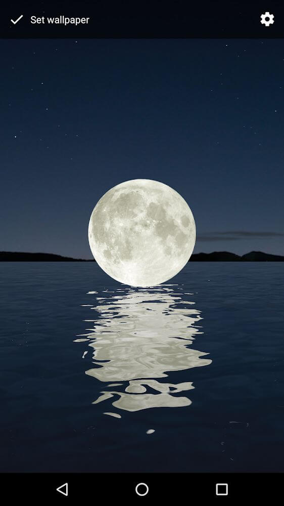 Moon Over Water Live Wallpaper Mod 1.26 APK feature