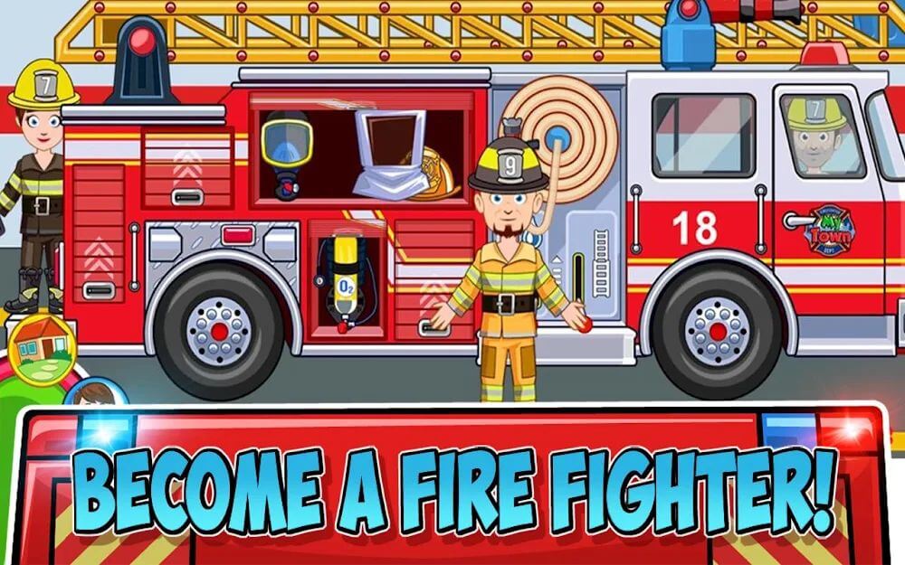 My Town: Fire station Rescue Mod 1.34 APK feature