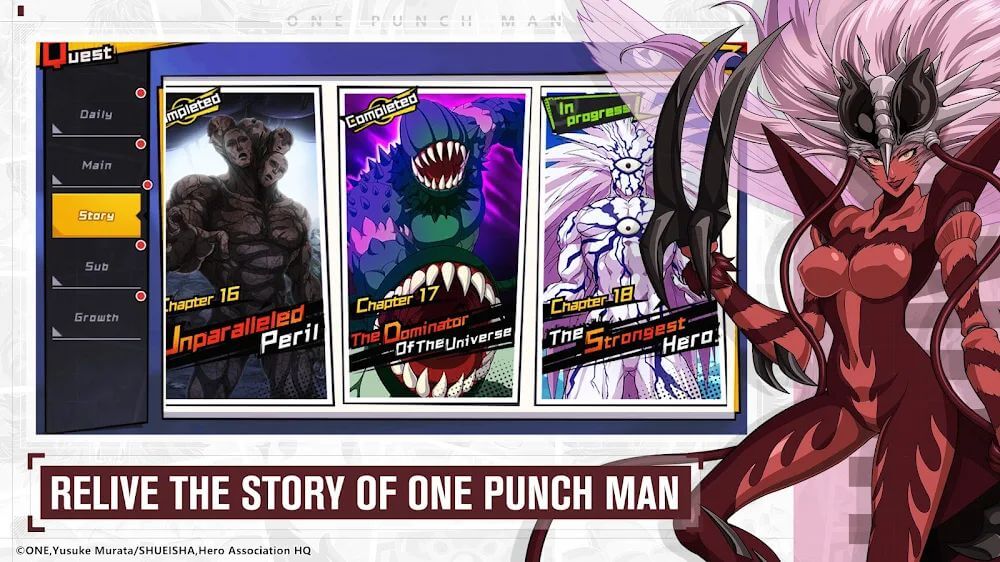 ONE PUNCH MAN: The Strongest Mod 1.4.5 APK feature