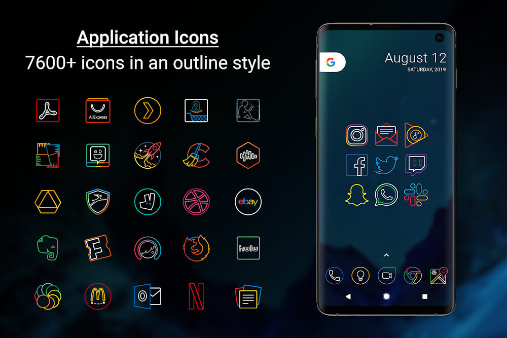 Outline Icons – Icon Pack Mod 3.28 APK feature
