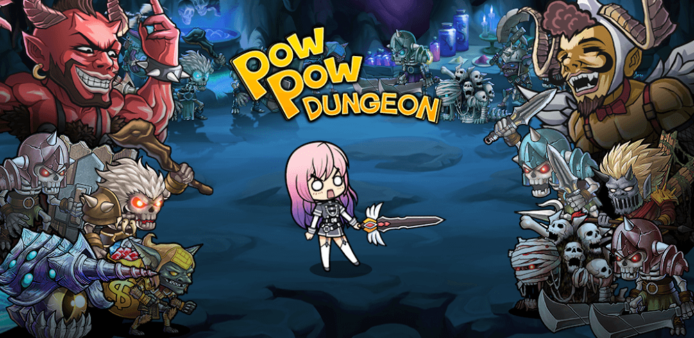 Pow Pow Dungeon: Idle Mod 1.2.7 APK for Android Screenshot 1