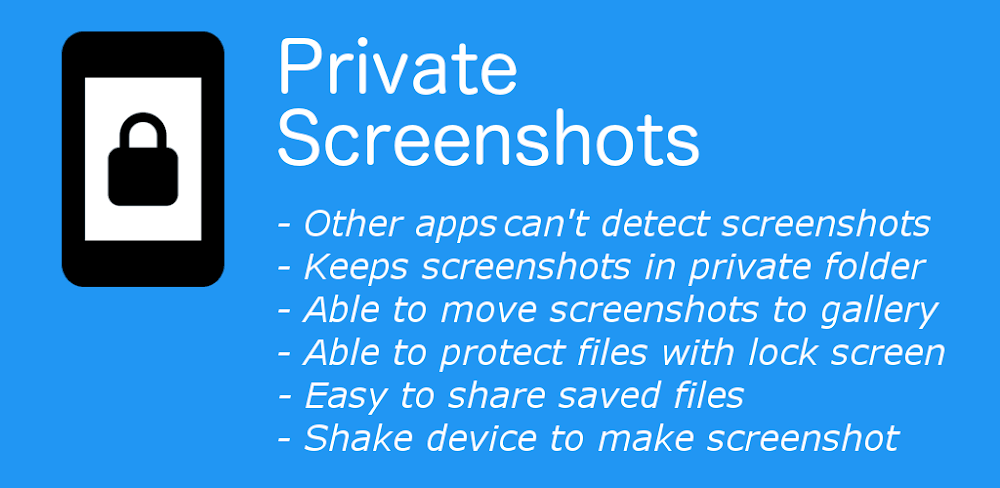 Private Screenshots 1.17.0 APK feature