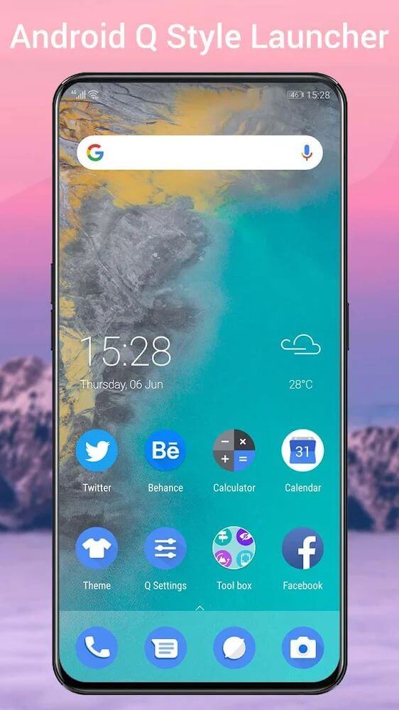 Q Launcher Mod 11.4.1 APK for Android Screenshot 1
