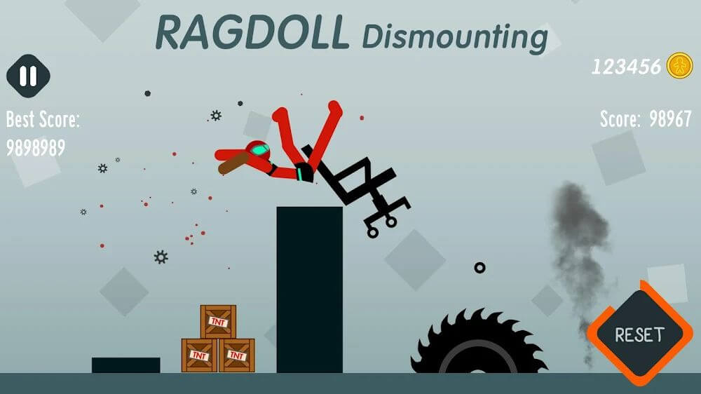 Ragdoll Dismounting Mod 1.92 APK for Android Screenshot 1