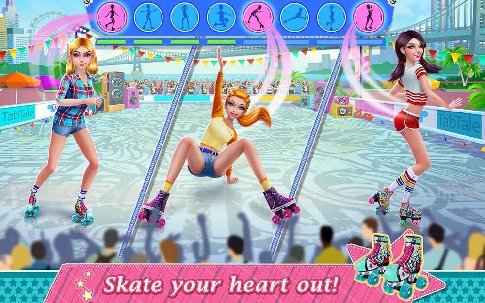 Roller Skating Girls Mod 1.2.4 APK feature