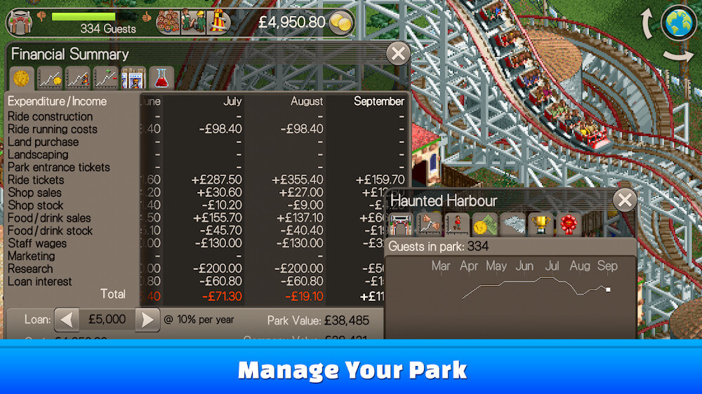 RollerCoaster Tycoon Classic 1.2.1.1712080 APK feature